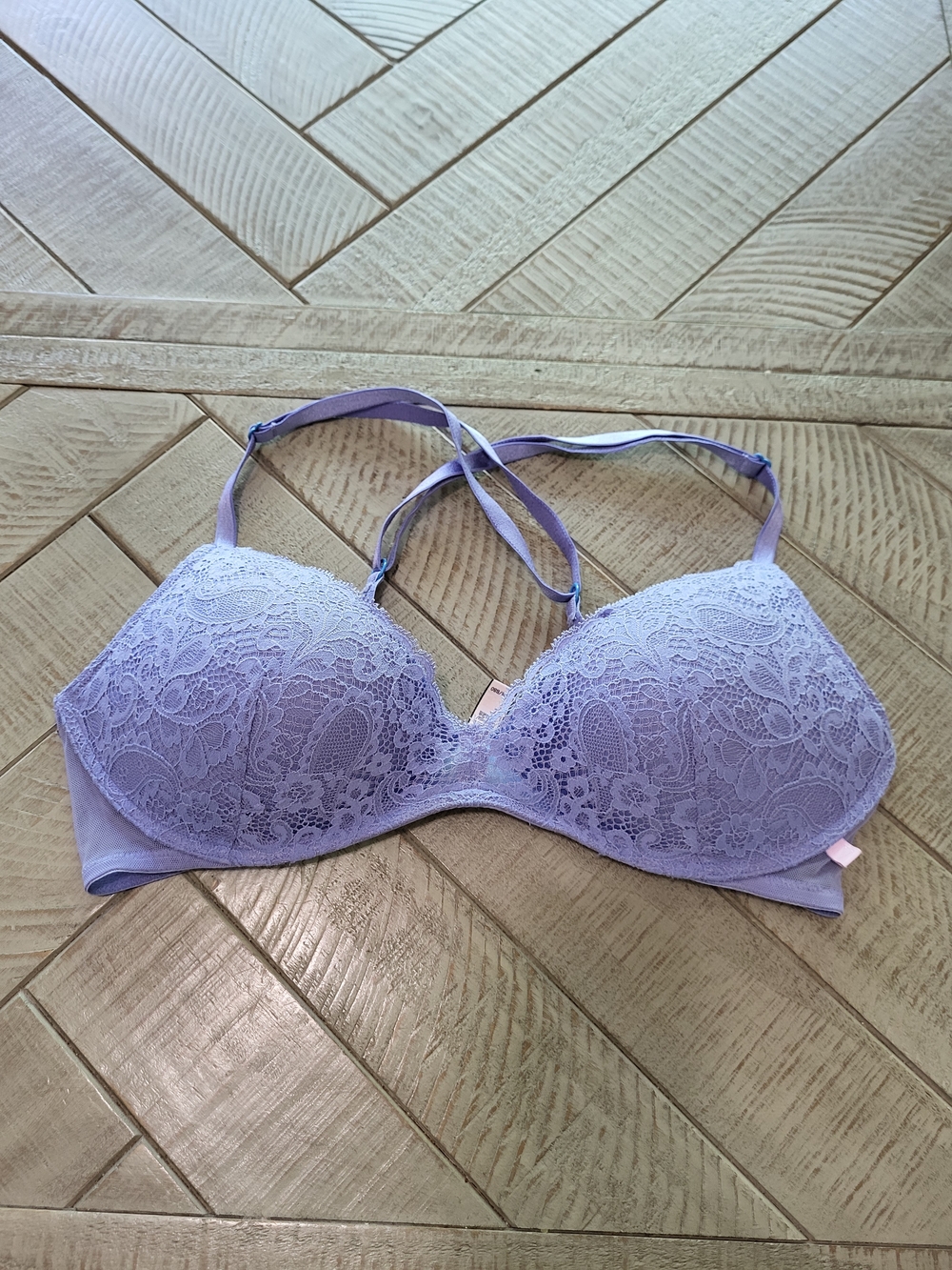 Victoria's Secret Dream Angel Lavender Lace Push-Up Bra